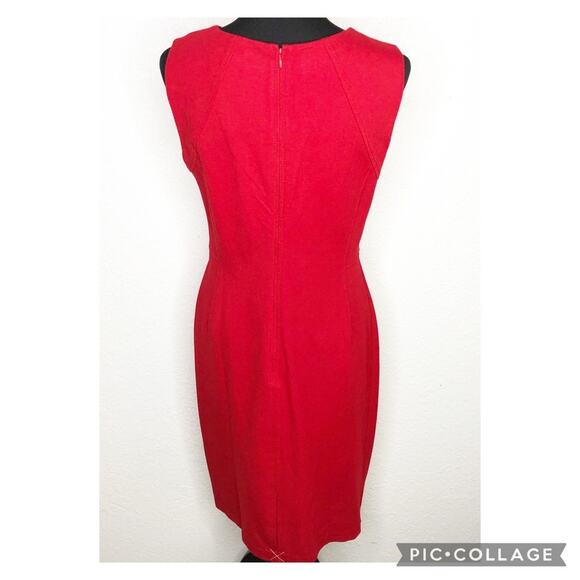 Talbots red sleeveless sheath dress size 6 NWT - Picture 14 of 14
